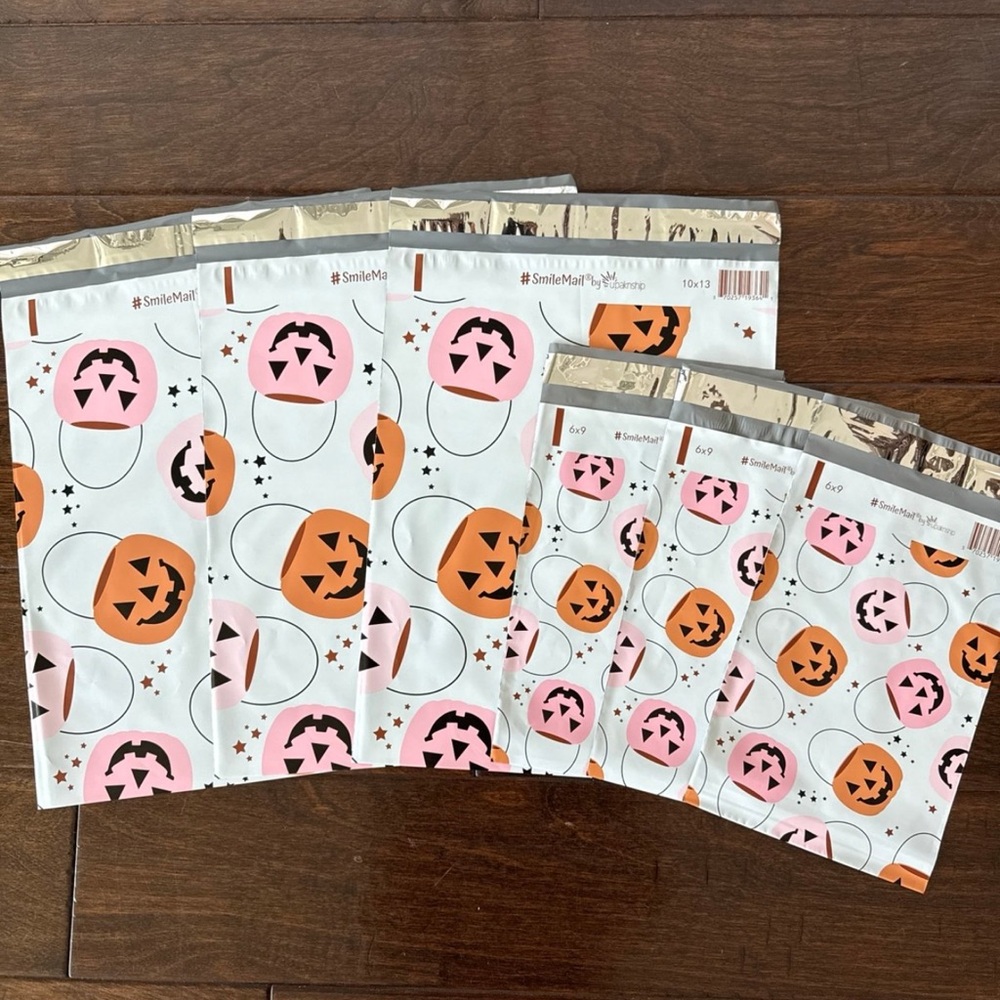 40 Pack - 6x9/10x13” Mix Super Cute Trick Or Treat Poly Mailers